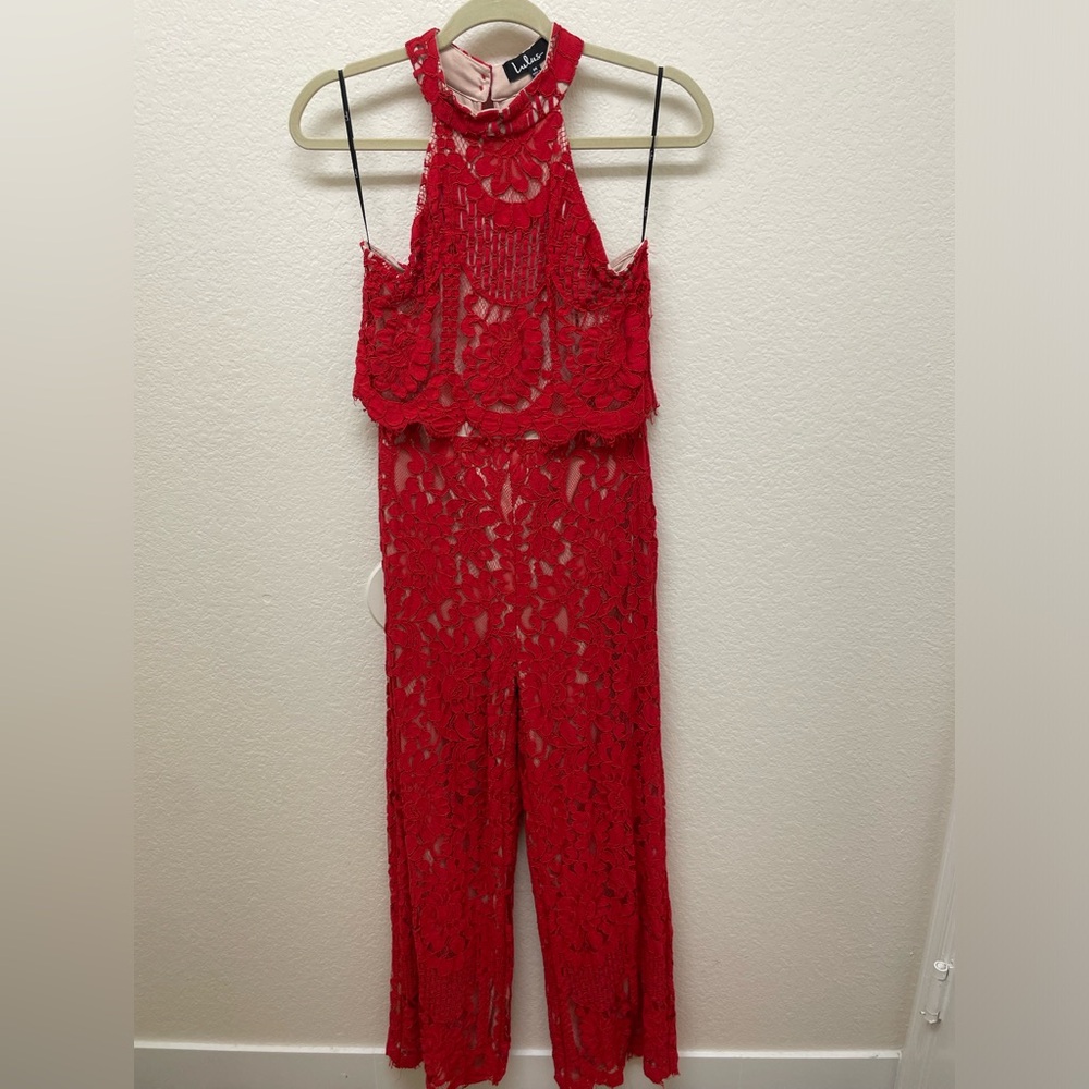 Lulu’s Formal Lace Jumpsuit